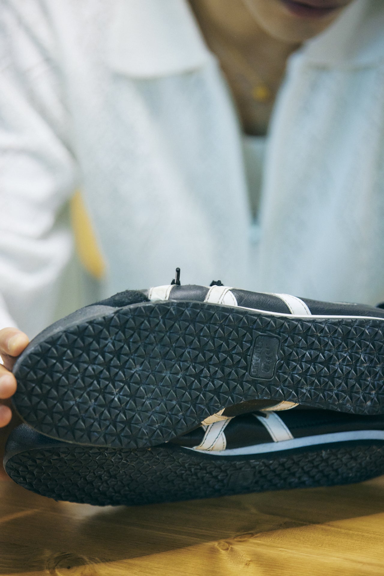 オシャレな人愛用の〈Onitsuka Tiger〉のスニーカーのアウトソール