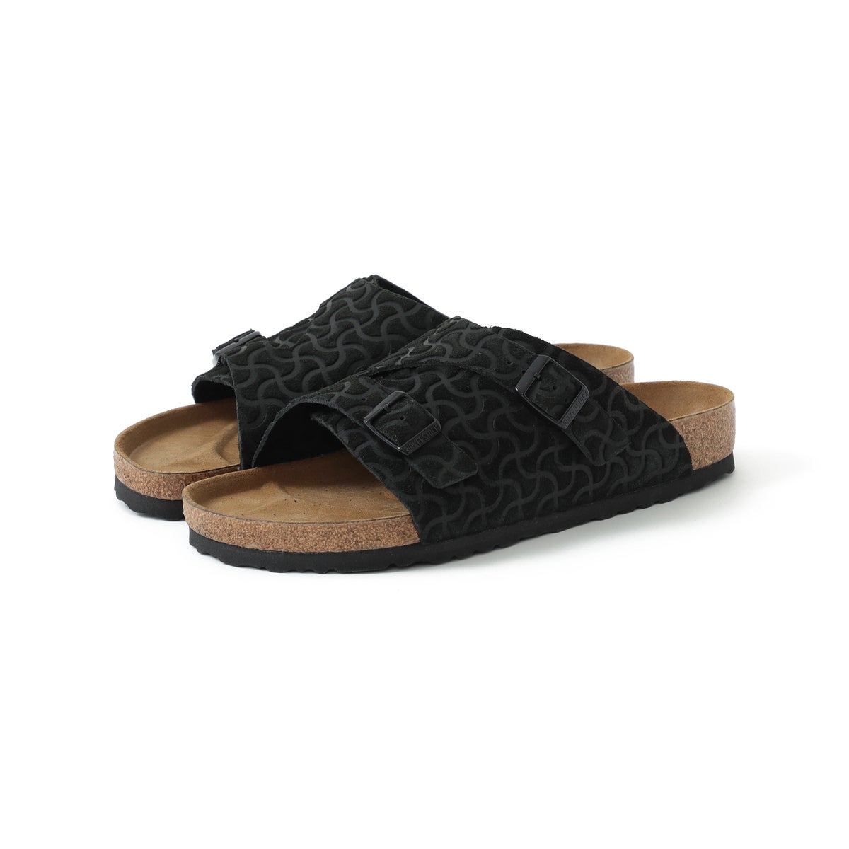BIRKENSTOCK × BEAMS 別注 ZURICH “BONE PATTERN” BLACK 全体