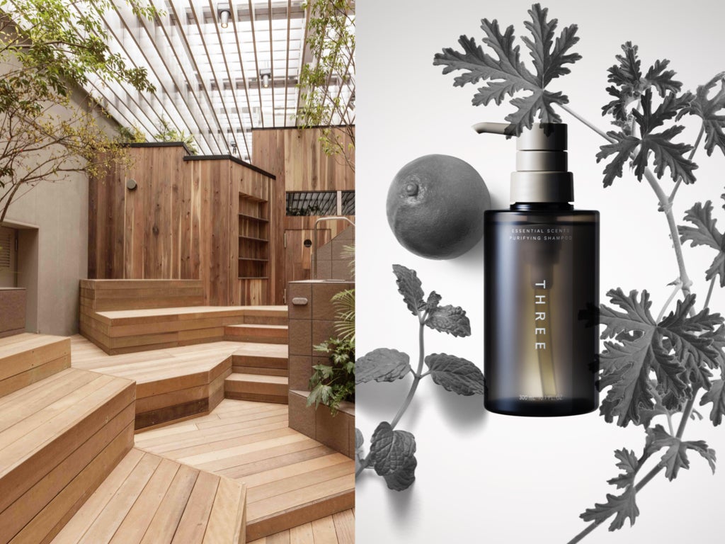  「THREE （スリー）」の香りでととのう!? 新ヘアケアシリーズの発売を記念して渋谷SAUNASでサウナ浄化体験“リトリート イン センツ”を開催。