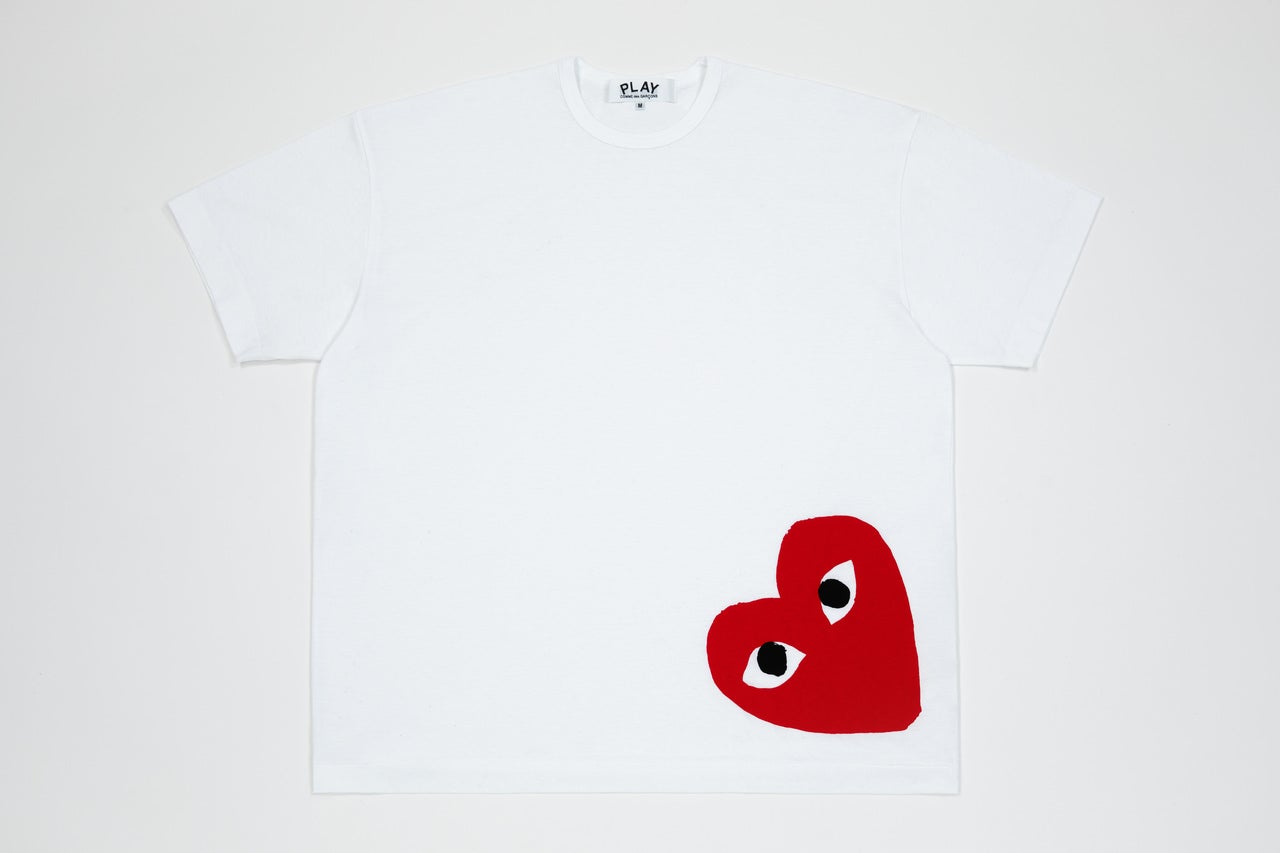 PLAY COMME des GARÇONS のビッグシルエットTシャツ レッド