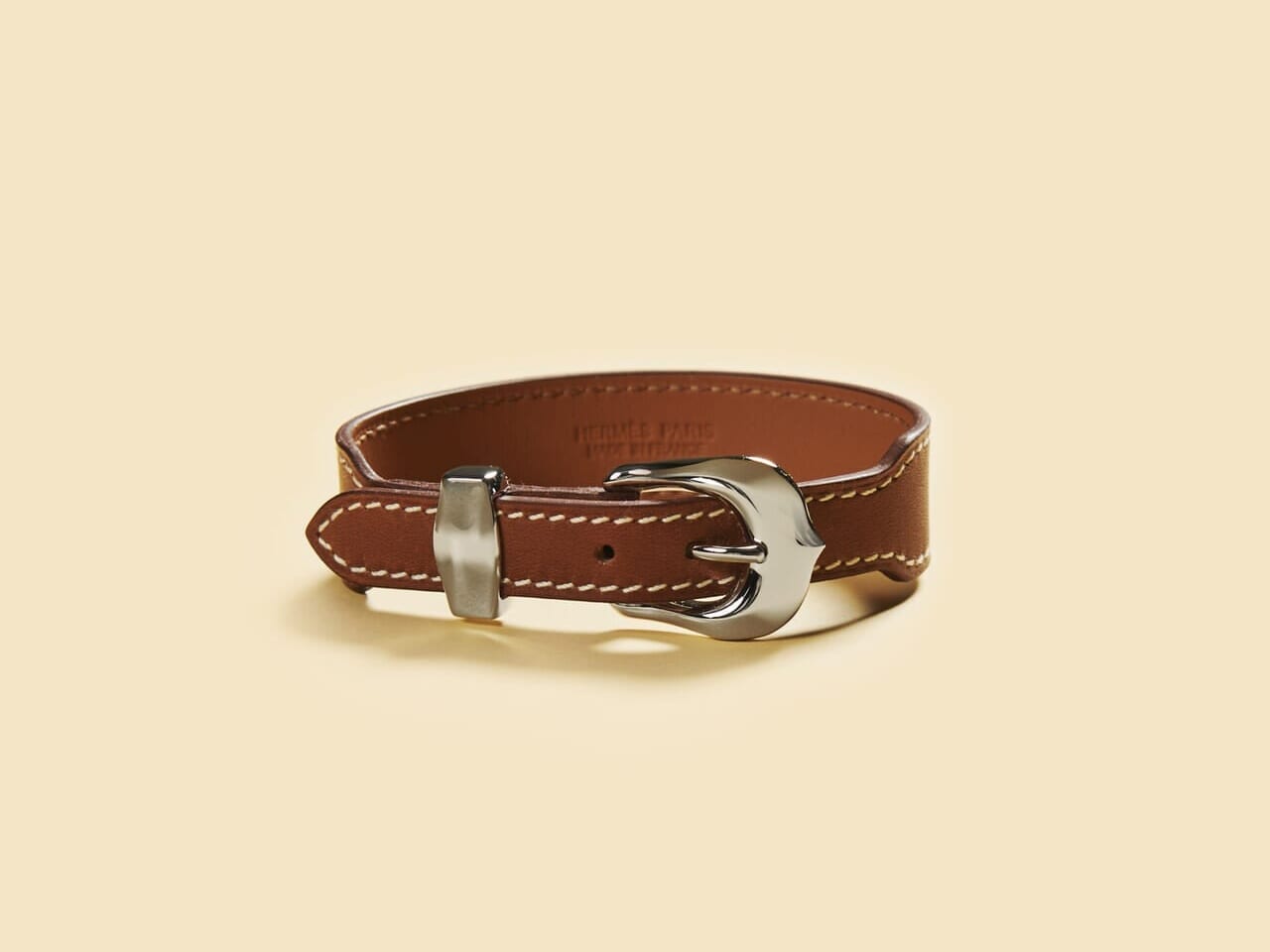 エルメス  ブリッド・ダパラ レザーキーホルダー メンズ キーホルダー 《ブリッド・ダパラ》 - ベージュ | Hermès - エルメス
