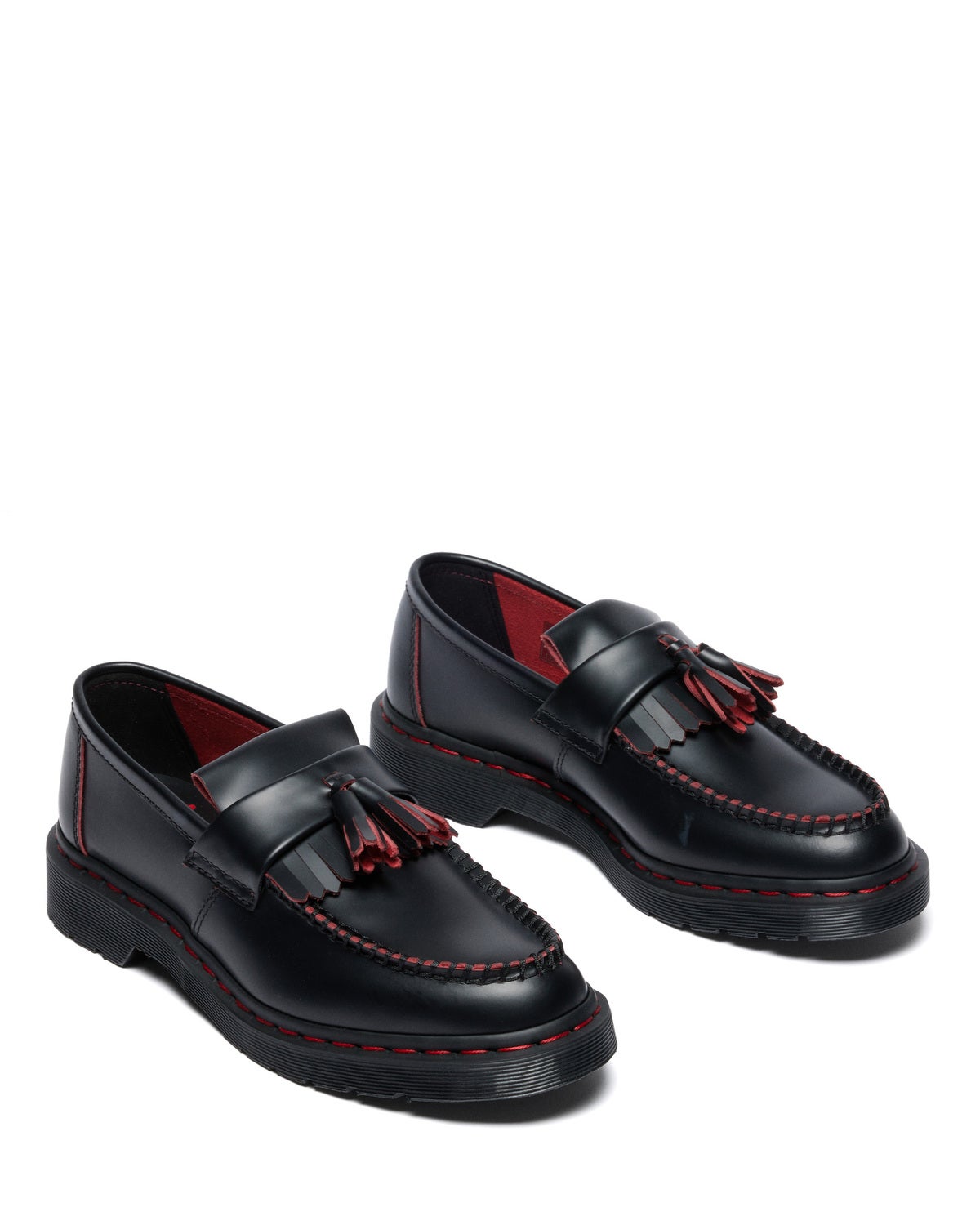 ADRIAN RED STITCH BLACK+RED SMOOTH SLICE