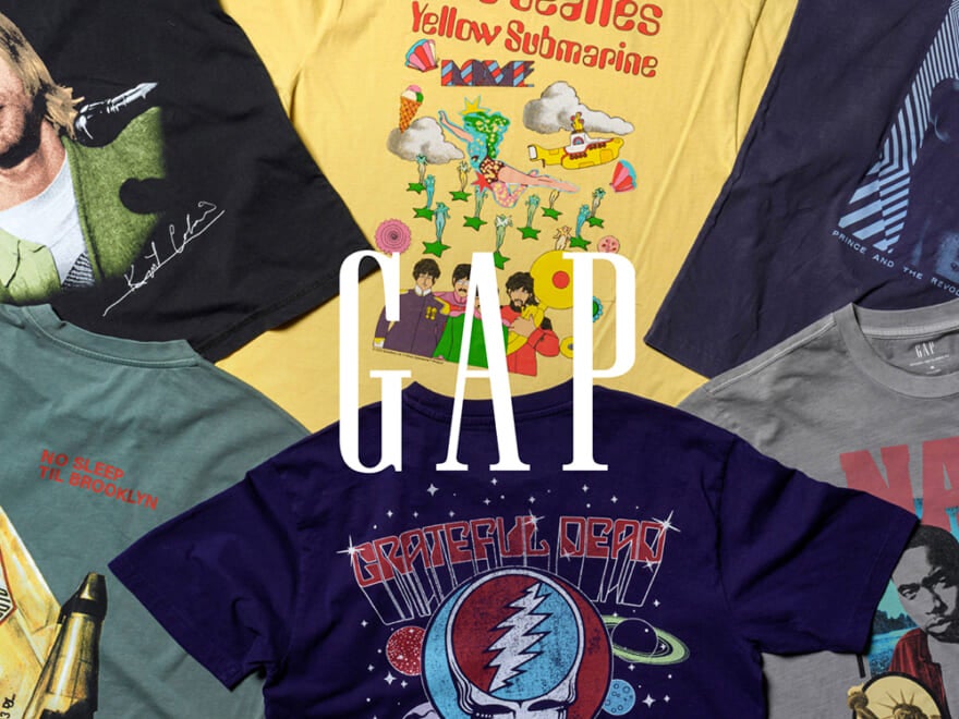 Gapの“ヴィンテージ ミュージック Tシャツ”が今年も激アツ！　圧巻の全21型から“夏Tコーデ”の主役を選び抜け