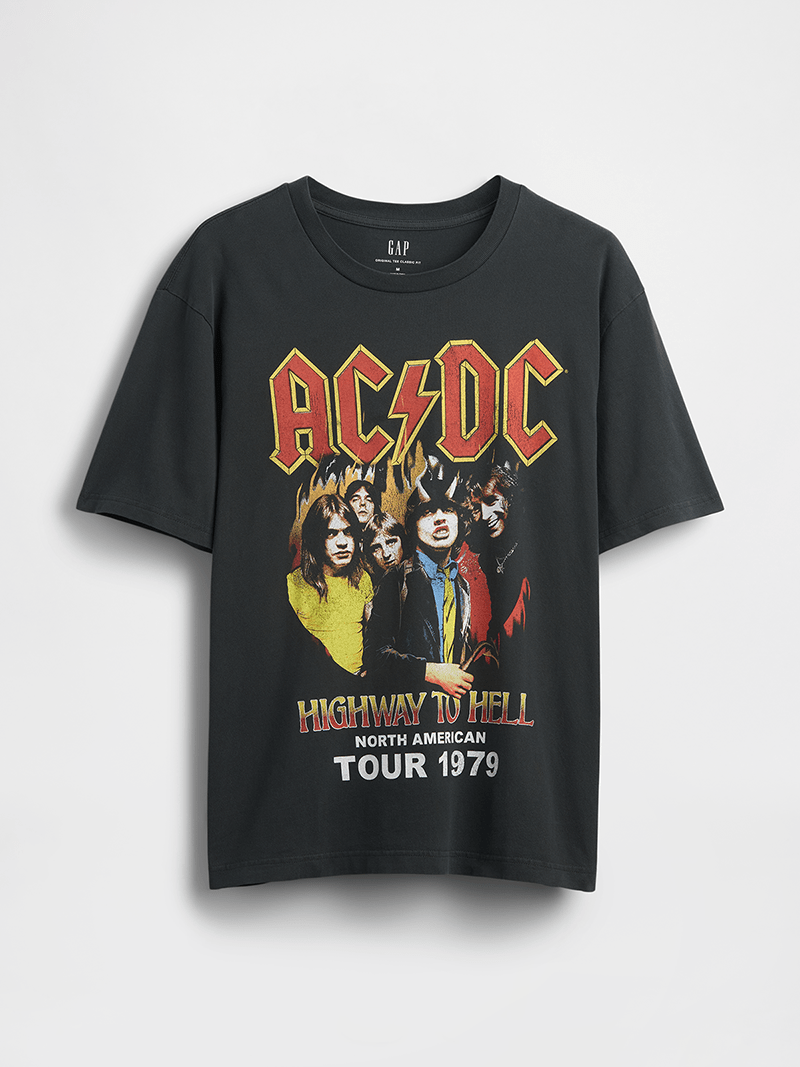 Gap(ギャップ)のAC/DC(エーシー・ディーシー)Tシャツの表面 2025年