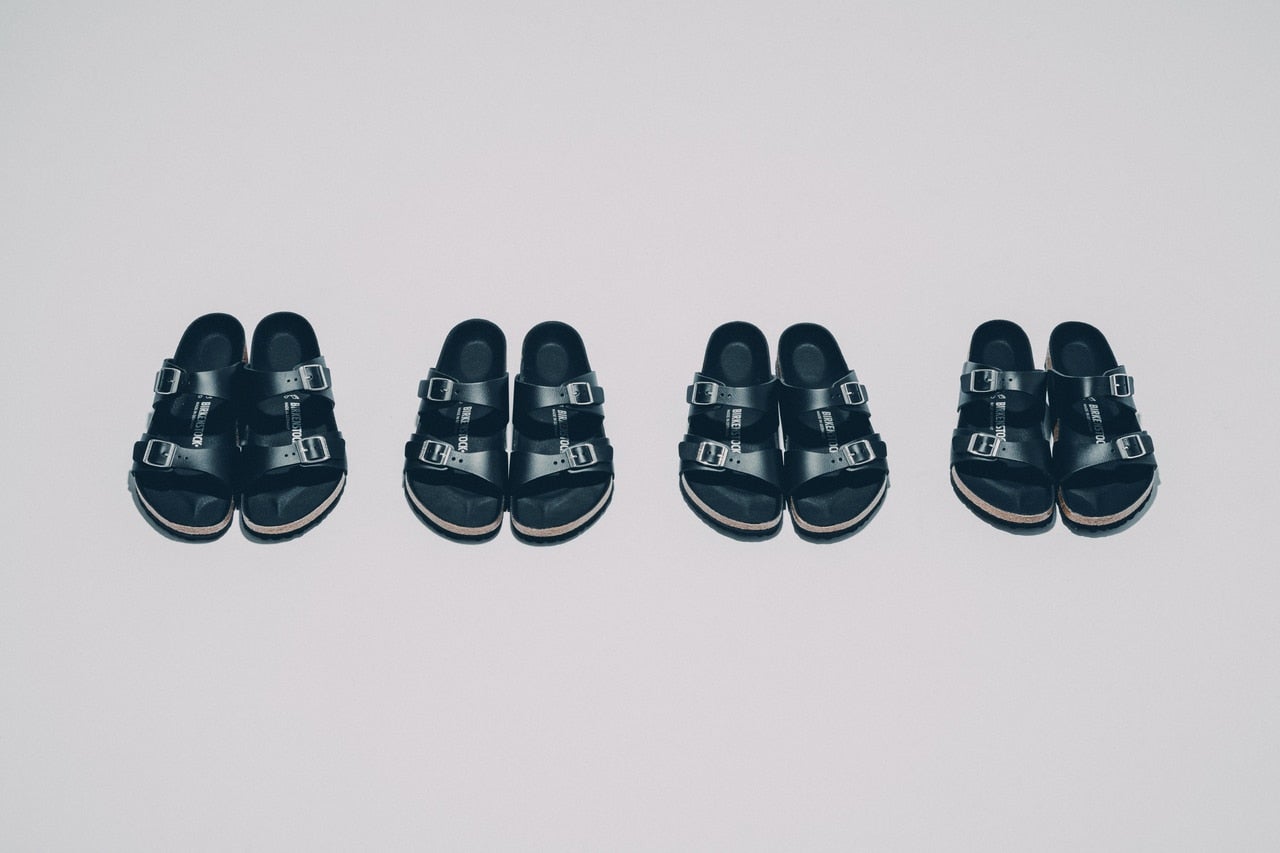 BIRKENSTOCK for ÉDIFICE/IÉNA「SYDNEY」 俯瞰 並び