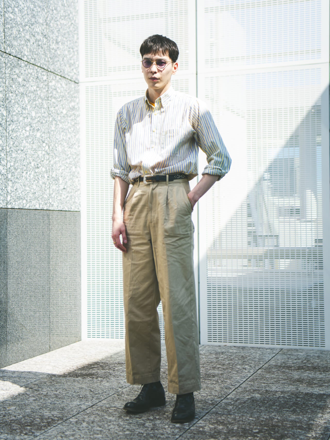 守屋光治の初夏の私服