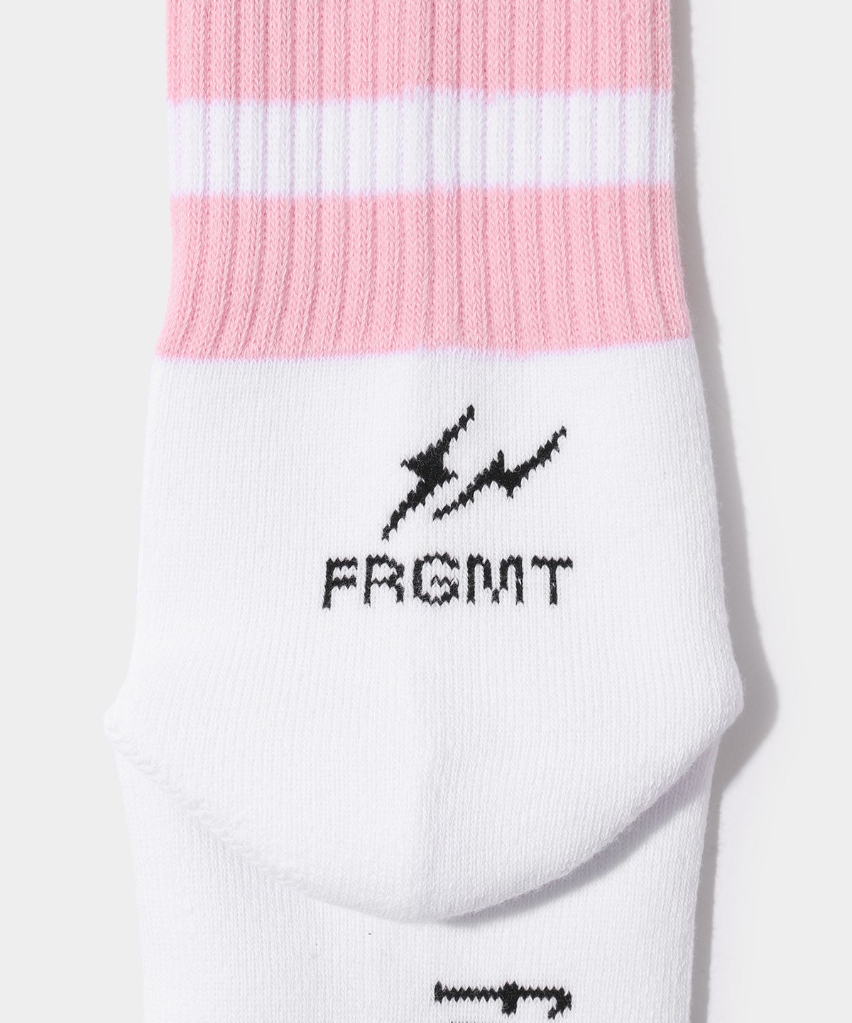 「FRGMT FUKUSKE SOCKS」 ロゴ ピンク