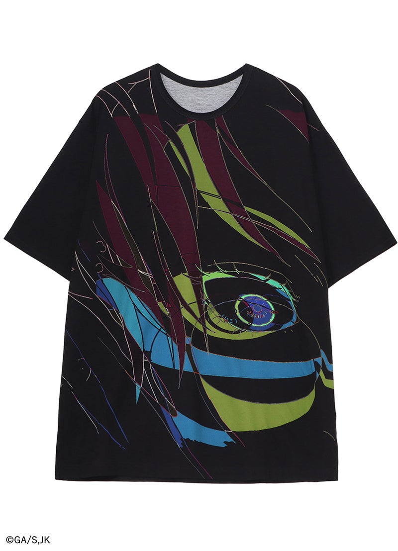 「Ground Y」と『劇場版総集編 呪術廻戦 懐玉・玉折』のコラボ Tシャツ(五条悟と夏油傑・黒)表面