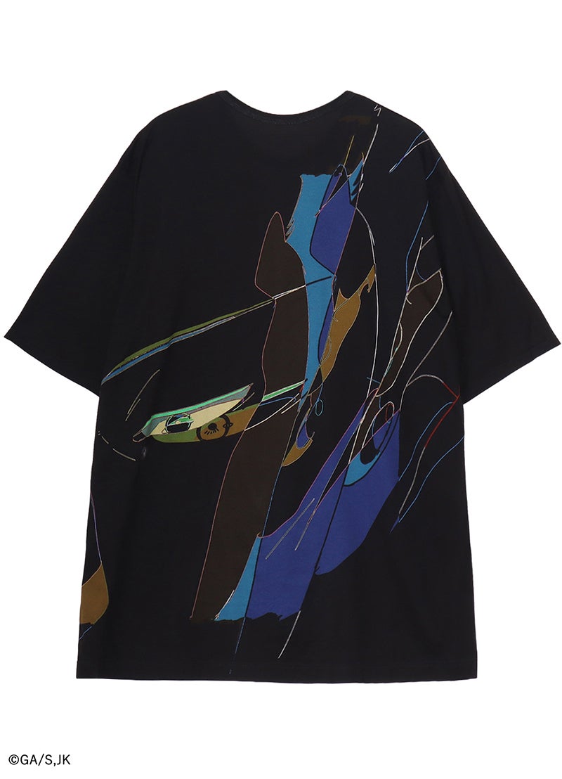 「Ground Y」と『劇場版総集編 呪術廻戦 懐玉・玉折』のコラボ Tシャツ(五条悟と夏油傑・黒)背面