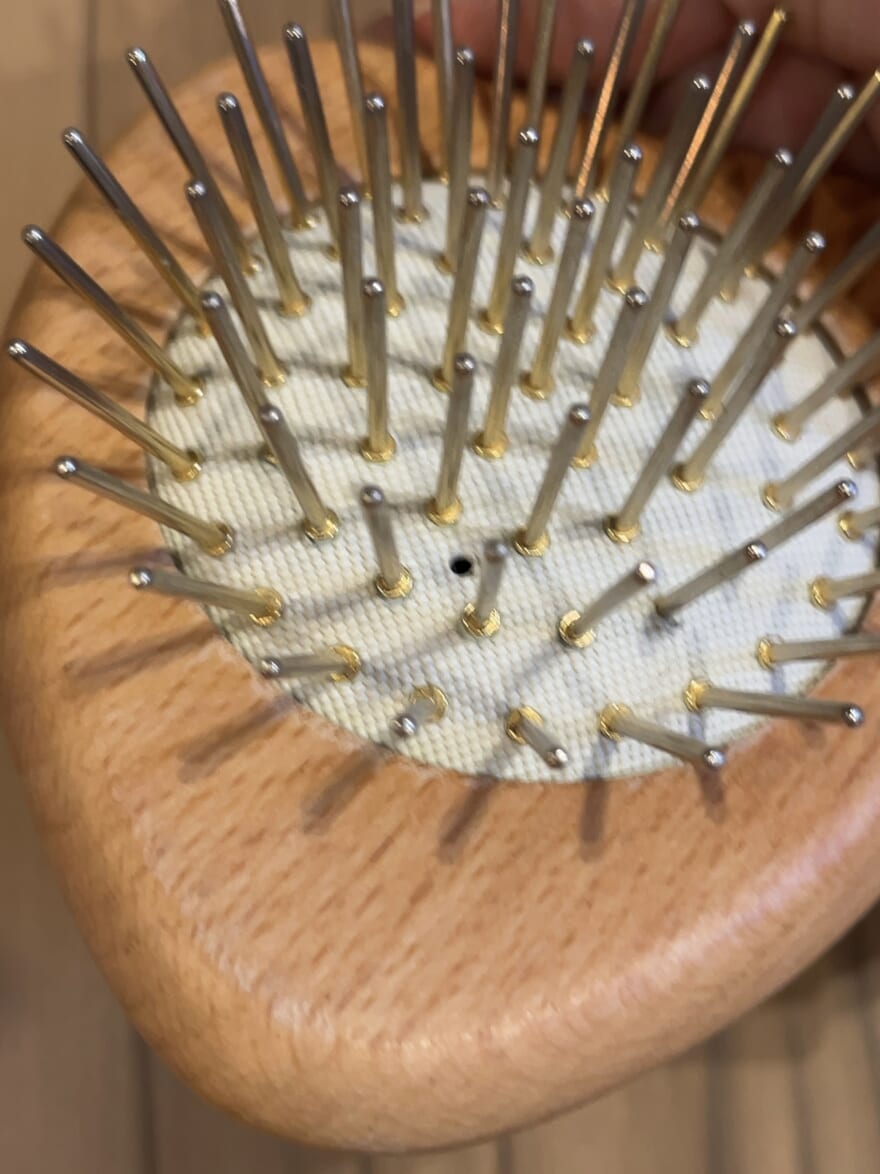 プレミアム FOX カッサ ウッド ミニハート ヘアブラシ 針