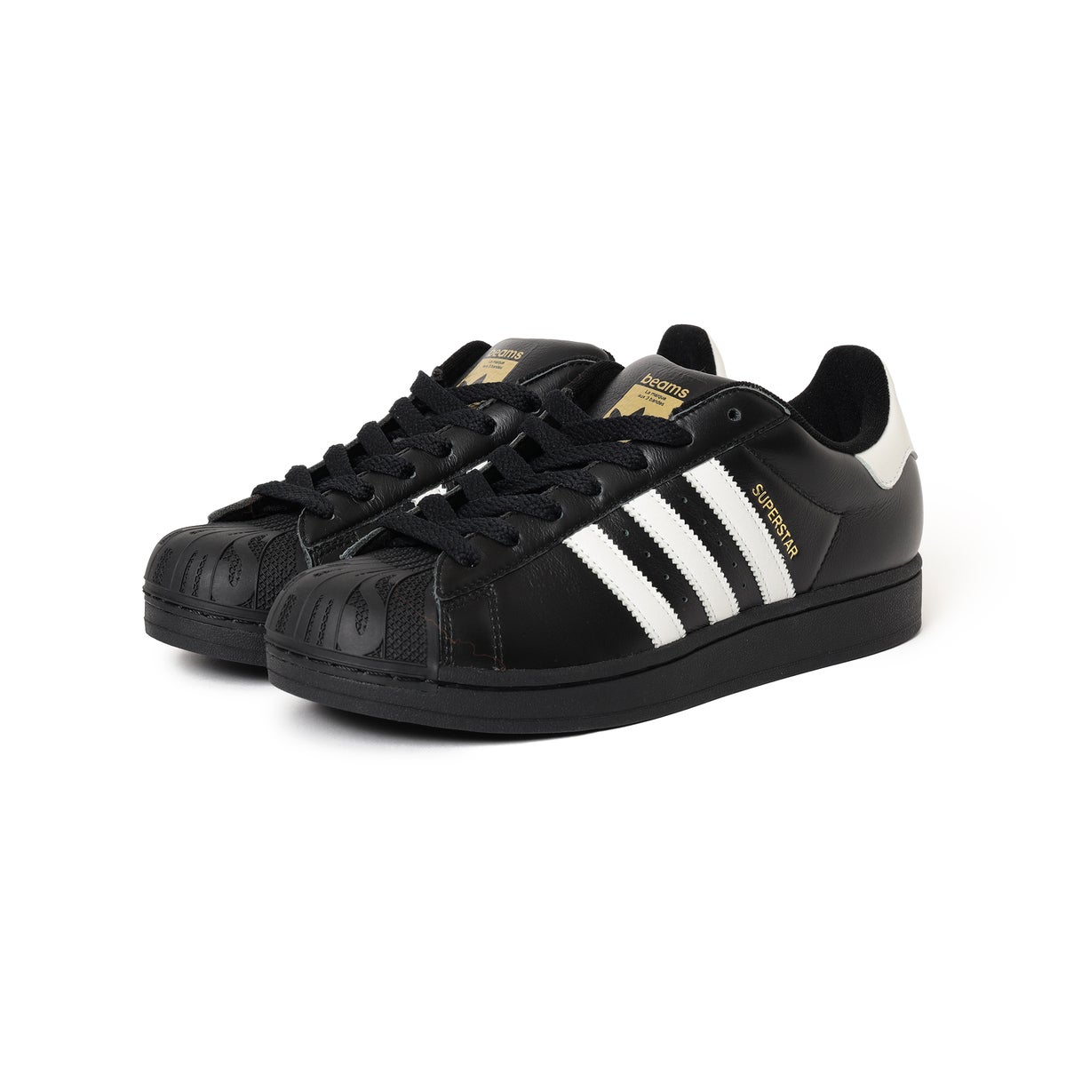 adidas Originals × BEAMS 「SUPERSTAR II」ブラック 全体