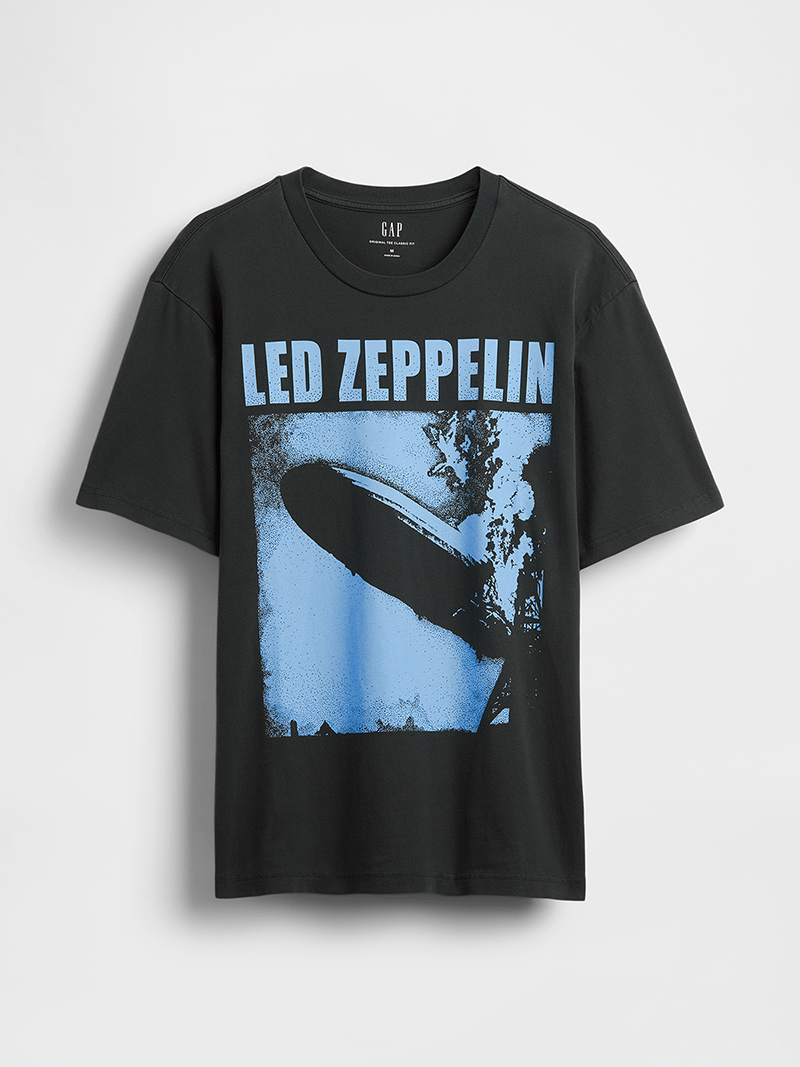 Gap(ギャップ)のレッド・ツェッペリンTシャツの表面 2025年