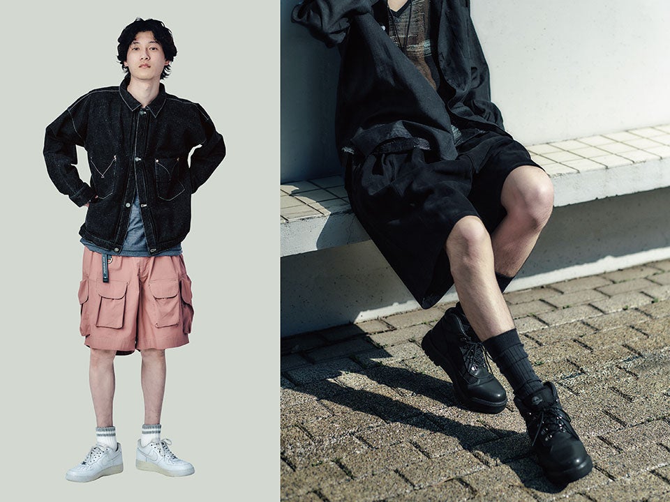 アウトドアなショーツには「ナイキ」や「アディダス」のスニーカーを。レザーショーツには「ティンバーランド」のブーツを。正解着こなし４選！