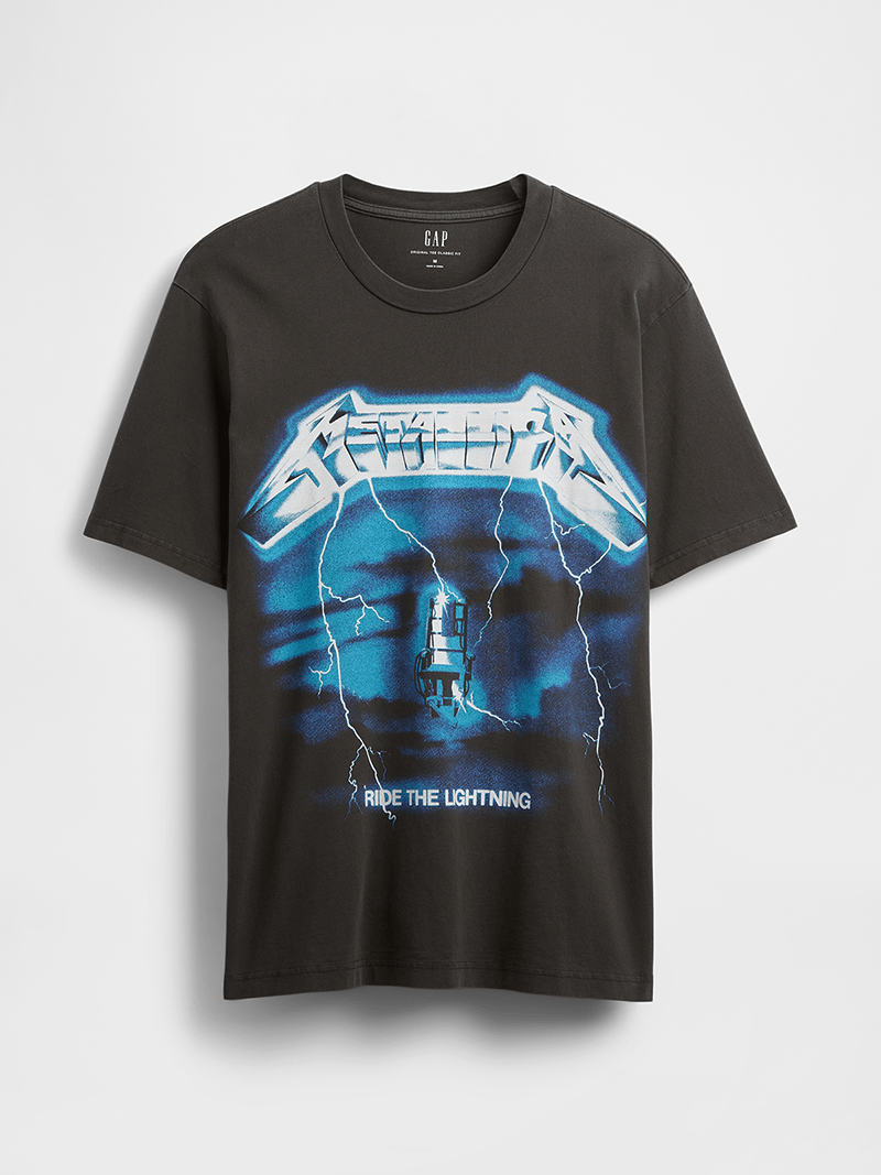Gap(ギャップ)のメタリカTシャツの表面 2025年