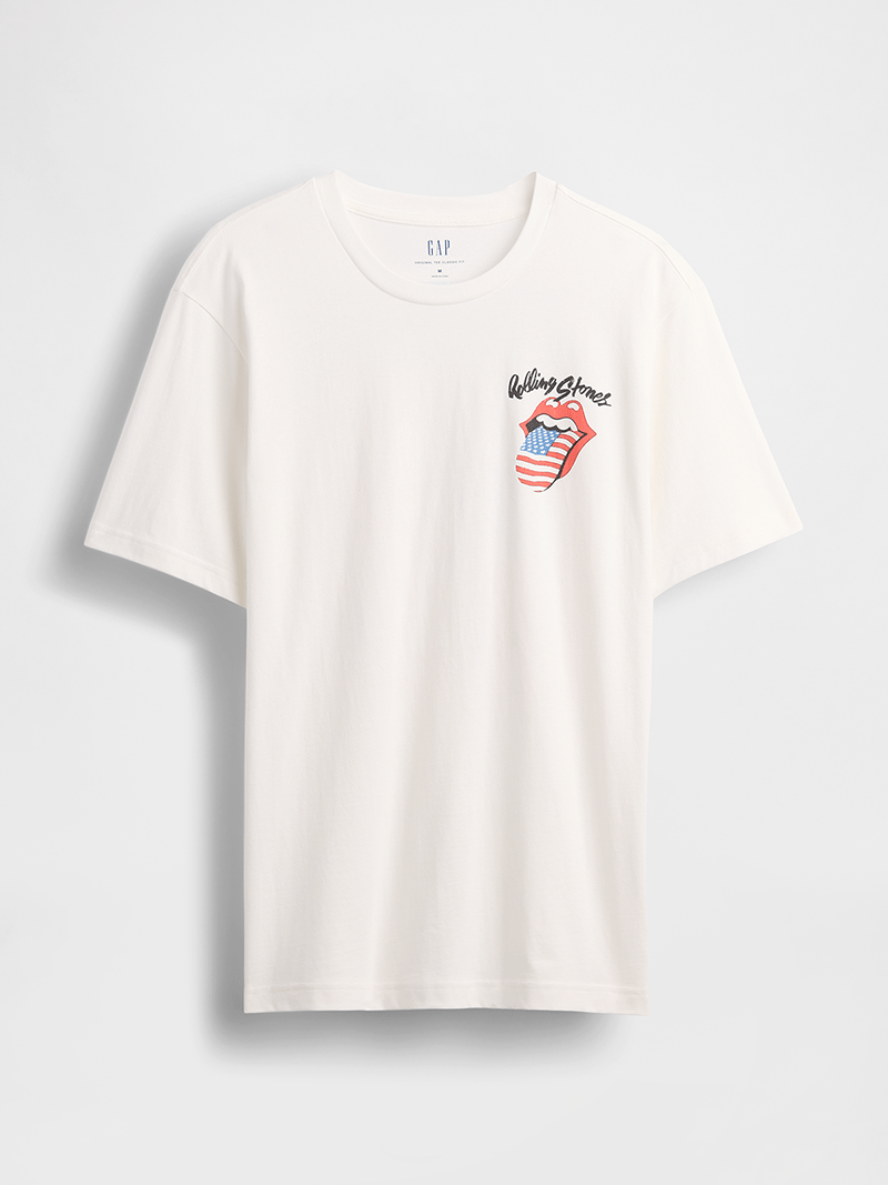 Gap(ギャップ)のローリング・ストーンズTシャツの表面 2025年