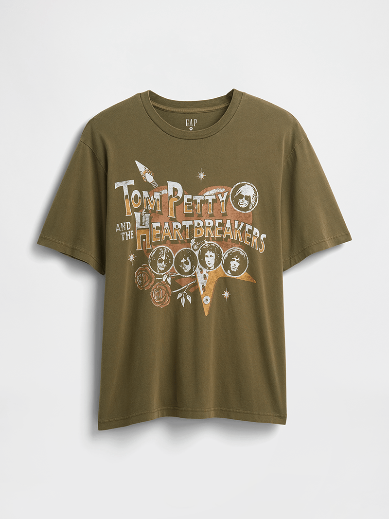 Gap(ギャップ)のトム・ペティ&ザ・ハートブレイカーズTシャツの表面 2025年