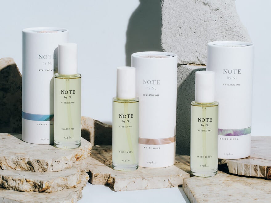 「N.」から、いい香りのヘアオイル。NOTE by N.（ノート バイ エヌドット）で“好印象”の一歩先へ