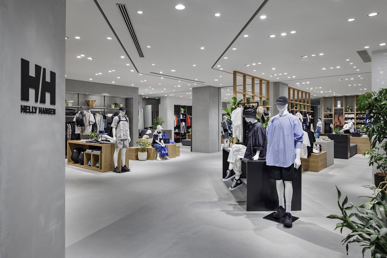 「THE NORTH FACE+ 名古屋ラシック」が拡大リニューアルオープン!HELLY HANSEN 店舗写真