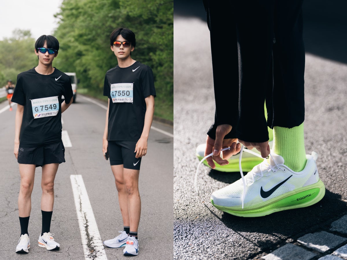 ランニング初心者のハーフマラソン挑戦レポ［レース当日編］前日から本番までのリアルな過ごし方を解説！【MEN’S NON-NO RUNNING CLUB #3】NIKE