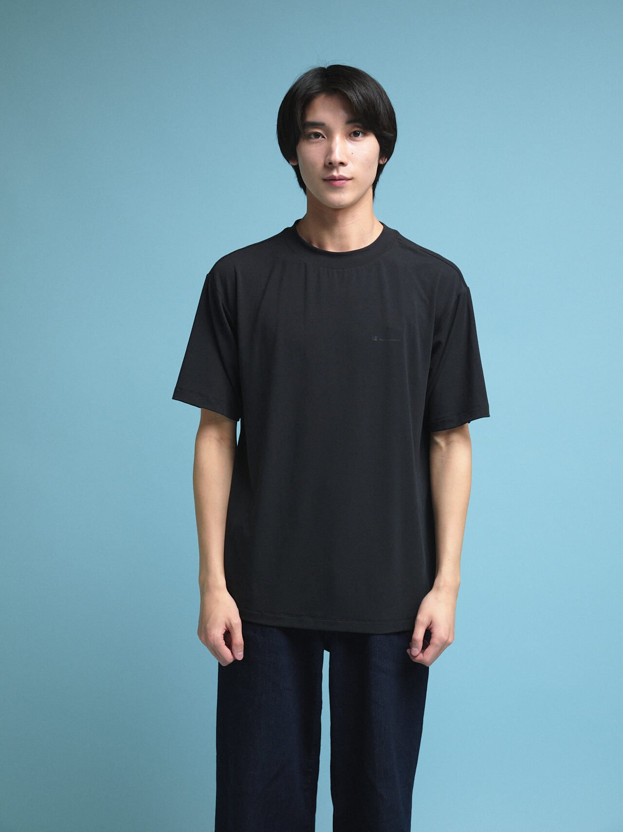 チャンピオン ブラック エディションの涼な黒Tシャツ c3 b301を試着&本音レビュー