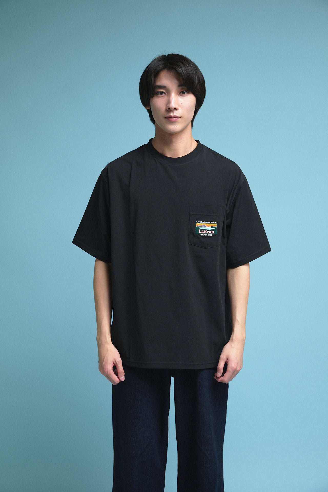 エル・エル・ビーンの涼な黒Tシャツ katahdin pocket teeの試着&本音レビュー