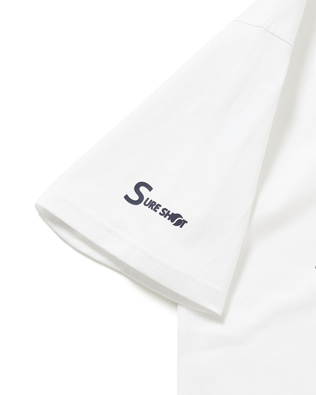 スクリプトロゴTシャツ ホワイト 袖