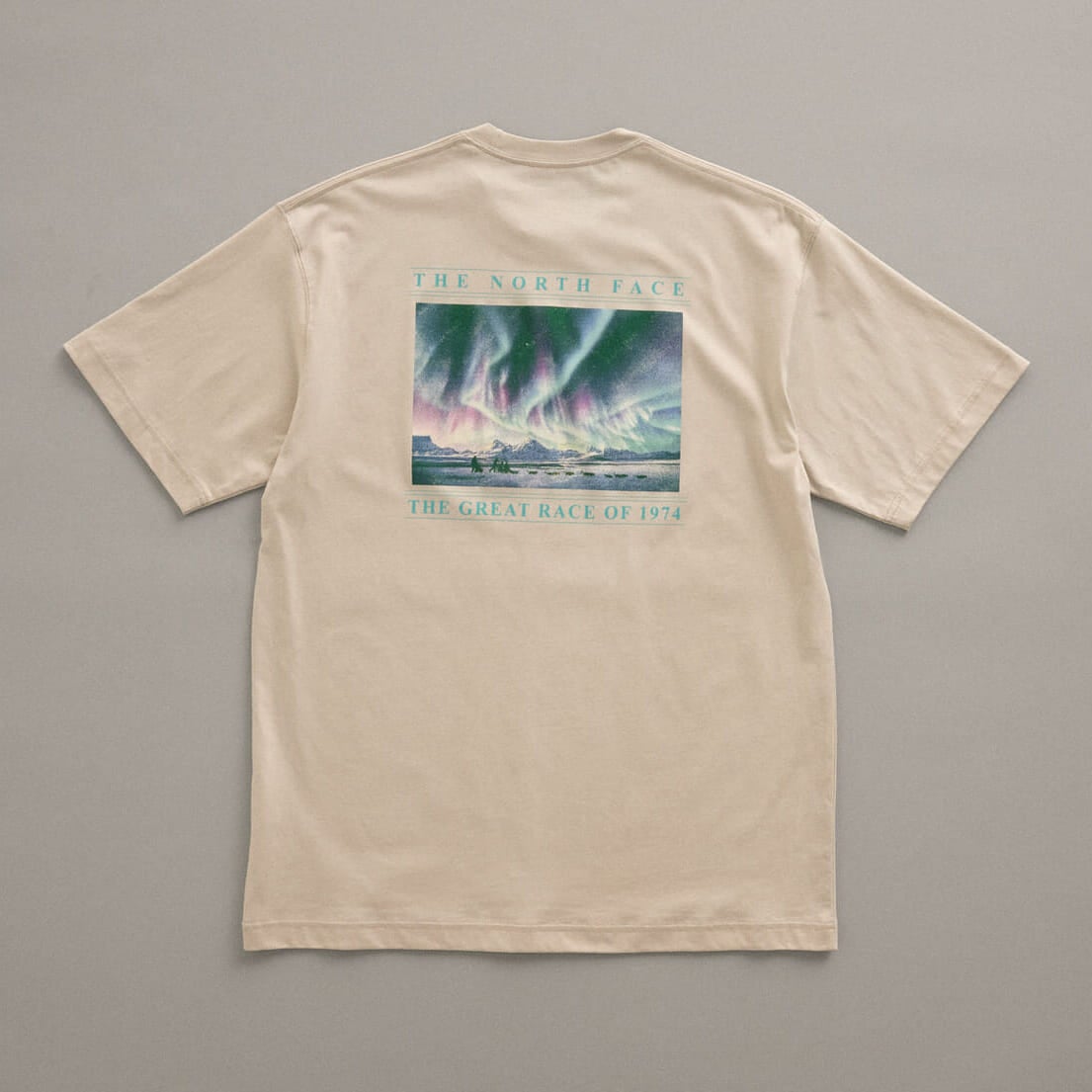 ザ・ノース・フェイスのショートスリーブグレートレースティー Tシャツの背面のグラフィック
