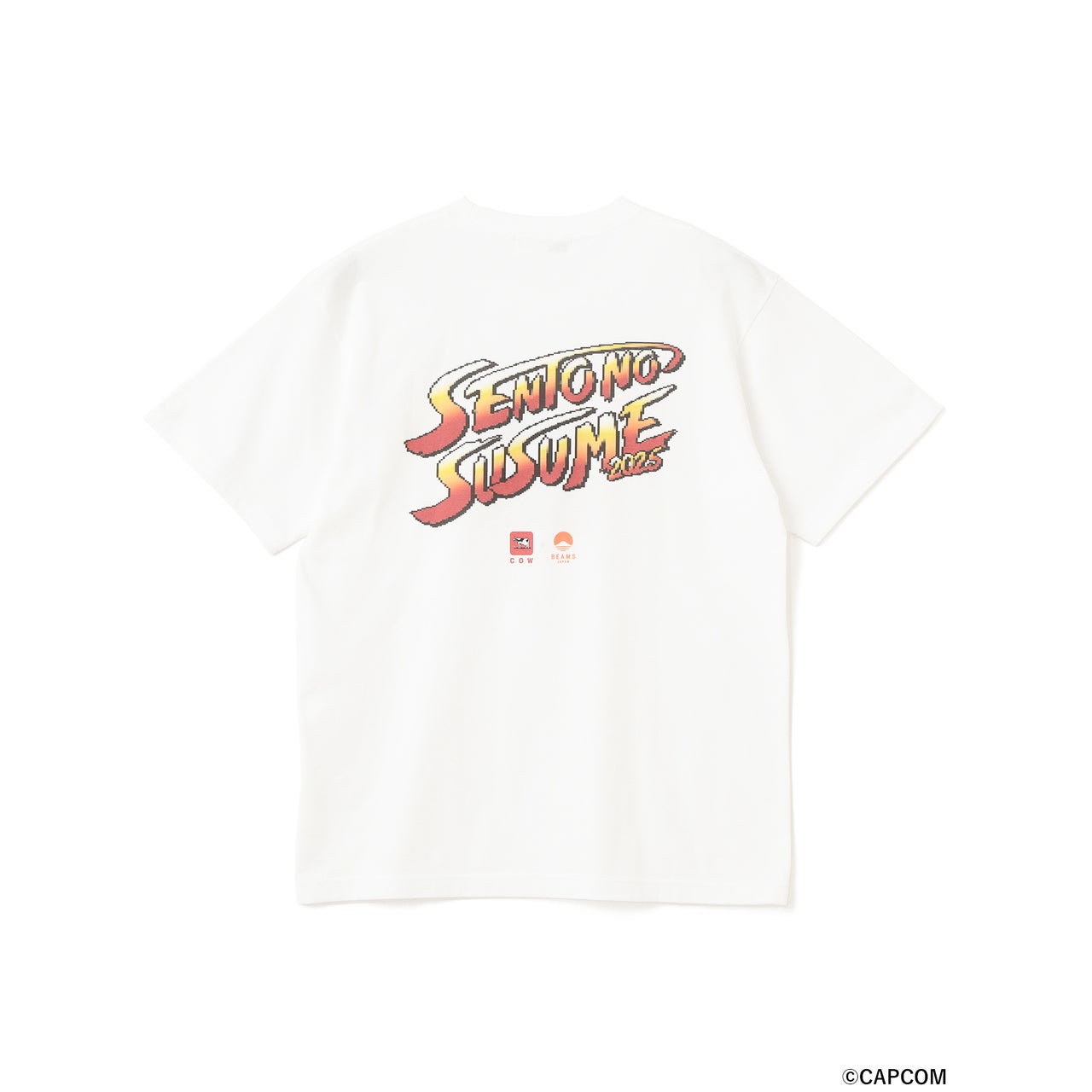 ビームス 『ストリートファイターII』 銭湯が沸騰 エドモンド本田 メインキャラクター Tシャツ 背面 ビジュアル