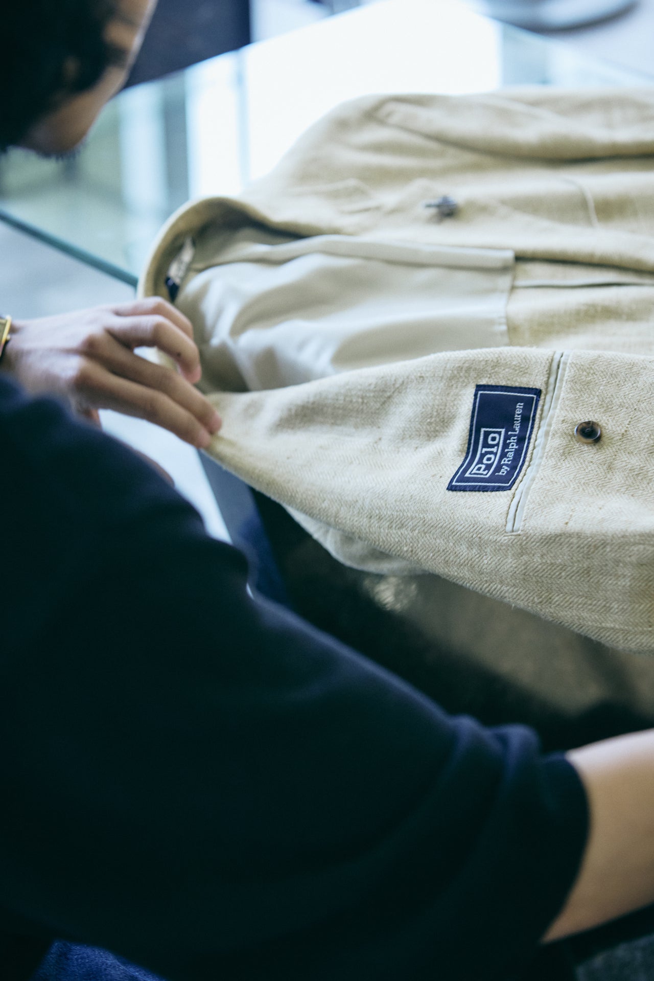 オシャレな人が買ってよかった「ポロ ラルフ ローレン／POLO RALPH LAUREN」のリネンジャケットのタグ