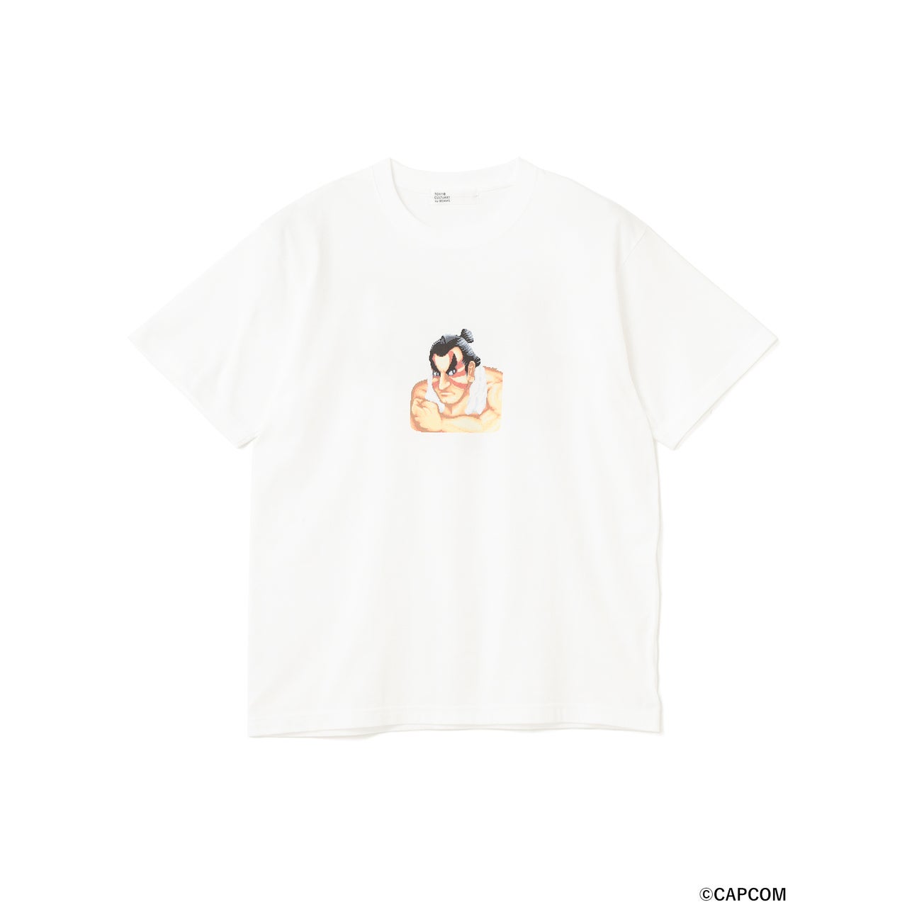 ビームス 『ストリートファイターII』 銭湯が沸騰 エドモンド本田 メインキャラクター Tシャツ 正面 ビジュアル