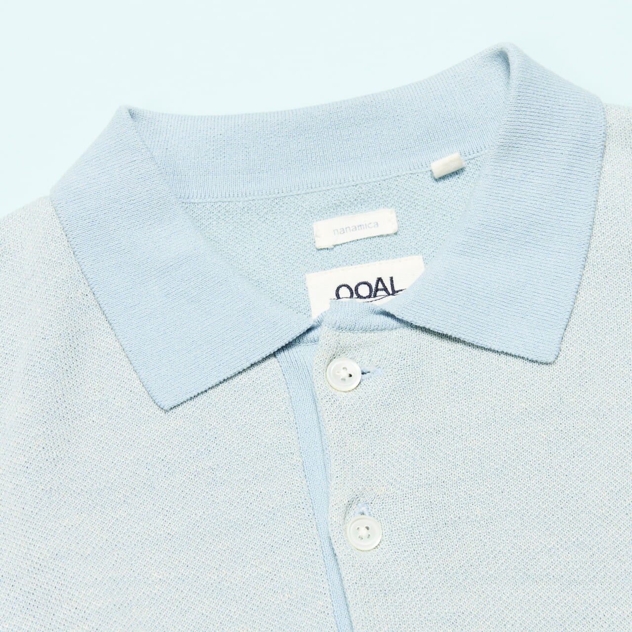 ナナミカの涼なポロシャツ polo sweaterのディテール