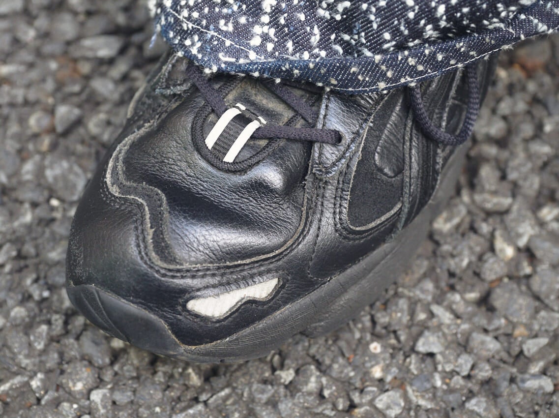 アシックスのスニーカー GEL KAYANO 5 OGのトウ部分アップ