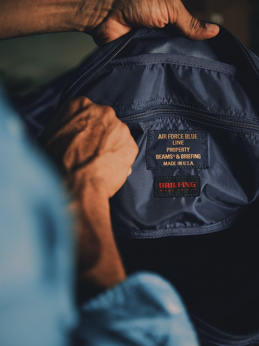「BEAMS PLUS × BRIEFING」 TA PACK　内タグ