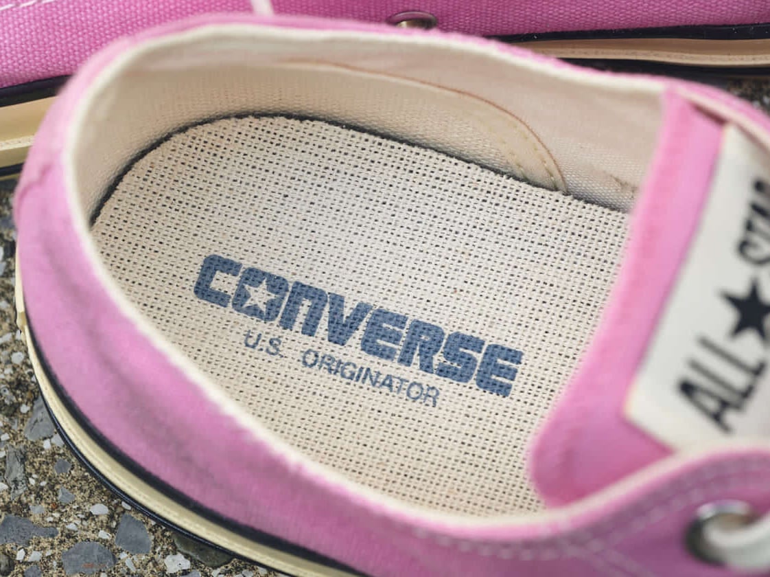 CONVERSE のスニーカーALL STAR US AGEDCOLORS OXインソールロゴ寄り