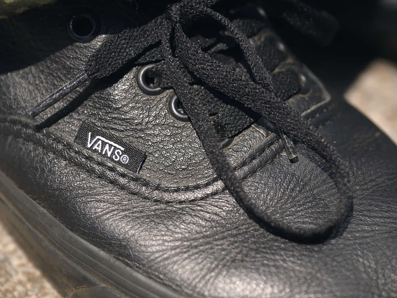 VANS オーセンティック レザー シューレース