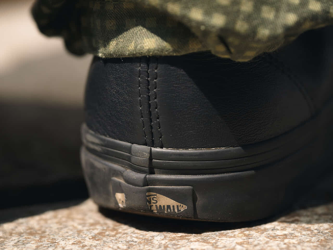VANS オーセンティック レザー ヒールカウンター