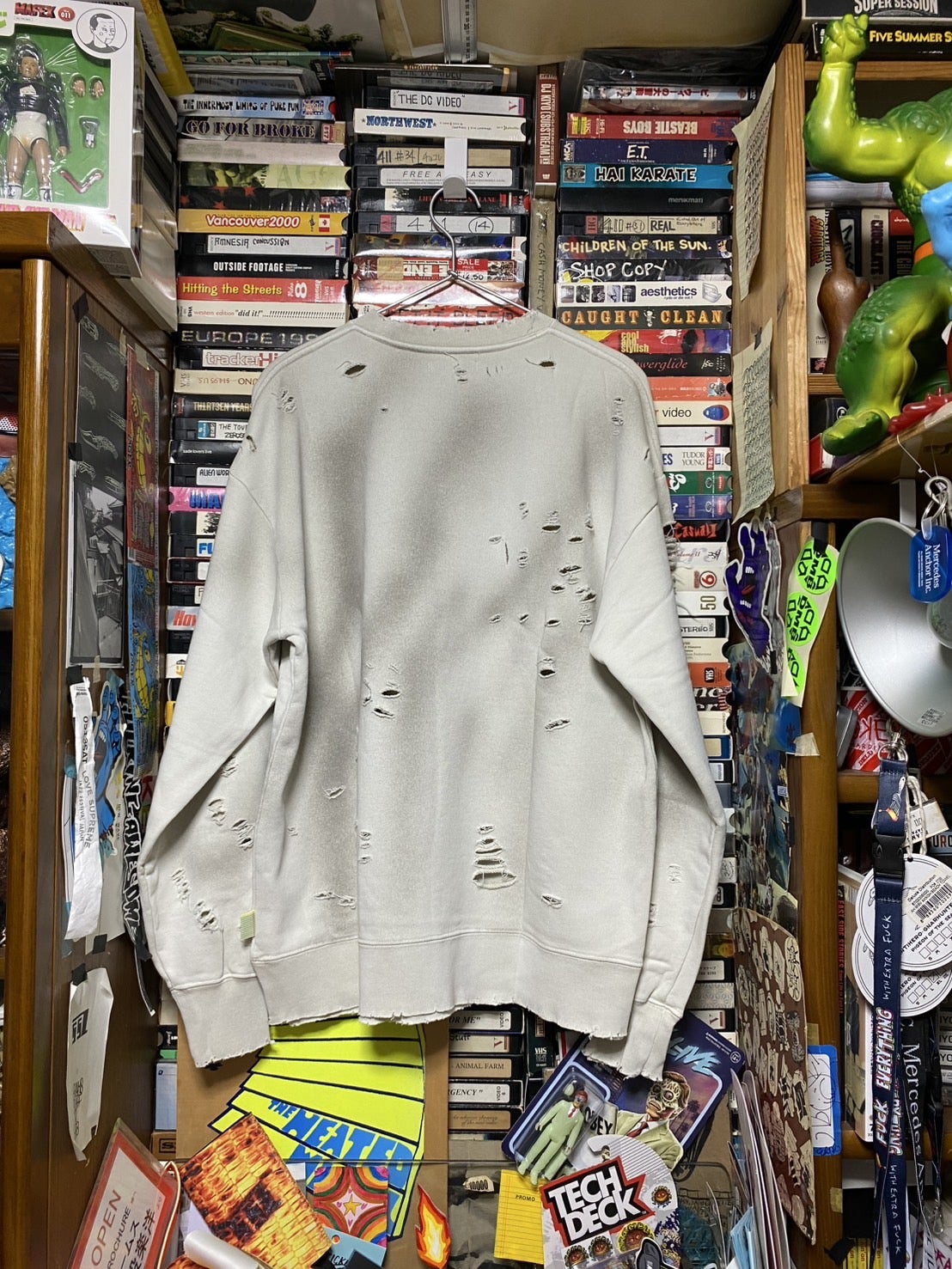 SSZ ビジュアル シャツ グレースウェット 背面