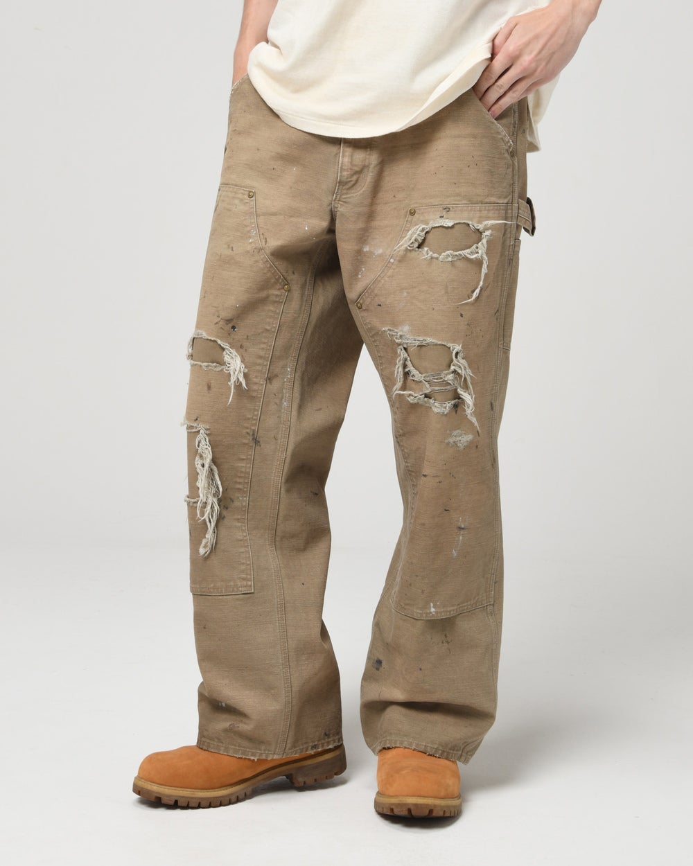 DUCK PAINTER PANTS HARD AGED ベージュ 2