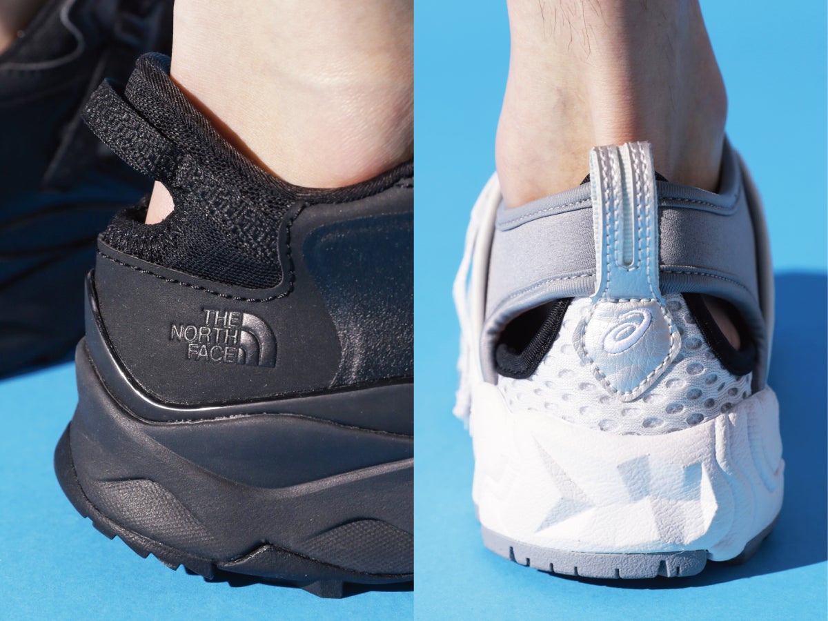 完売前に買うべき「サンダルスニーカー」４選。ザ・ノース・フェイスのオールブラックから万能アシックスまで、エディターと服好きモデルが試着＆本音レビュー！