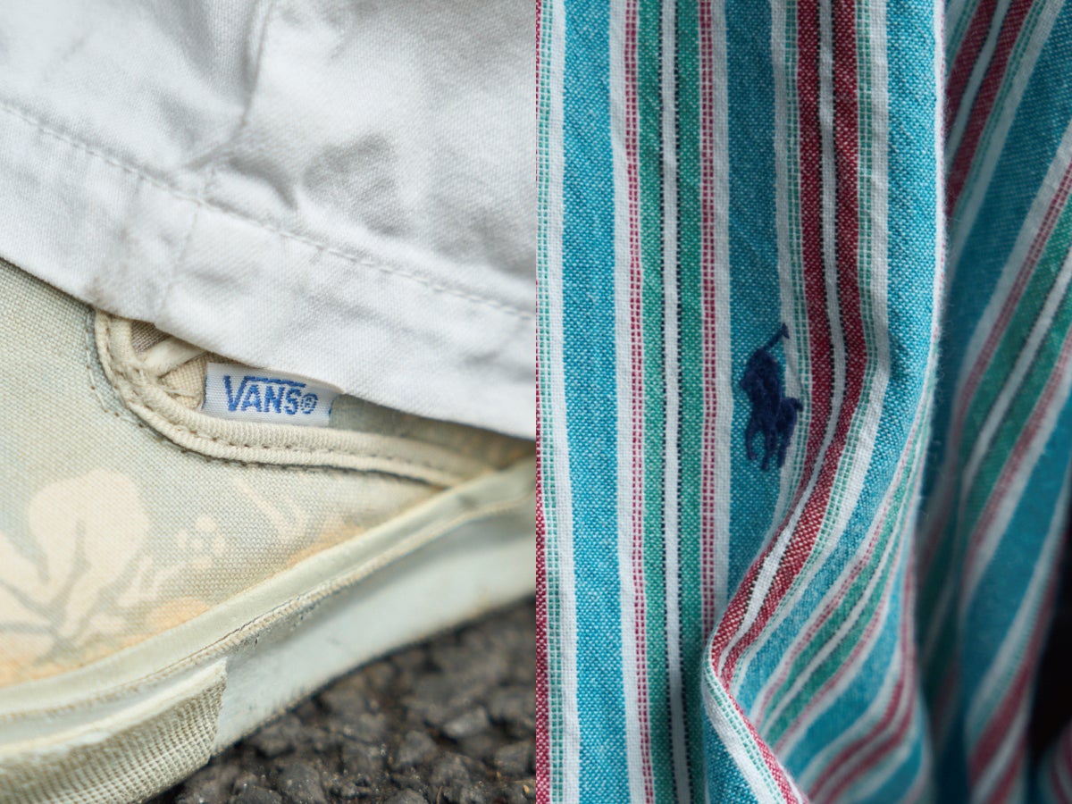 夏のVANS「スリッポン」にはポロ ラルフ ローレンのビッグシャツをラフに合わせる【夏のメジャースニーカースナップ／DAY6】