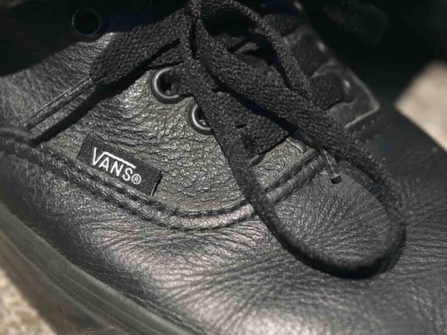 新品 VANS 27 AUTHENTIC オーセンティックレザー オールブラック