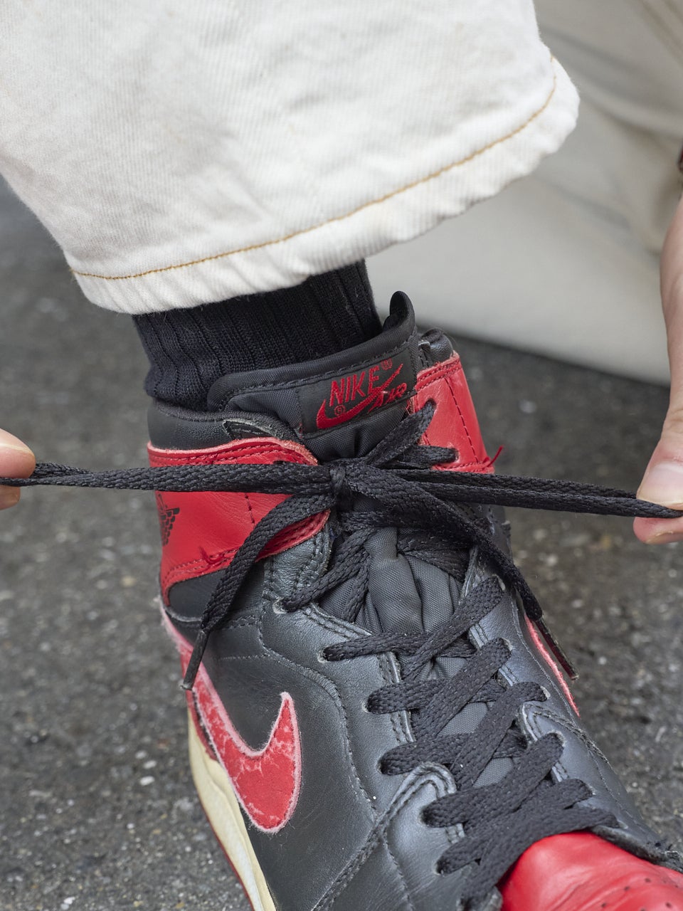NIKE Air Jordan 1 Retro Highのシューレース