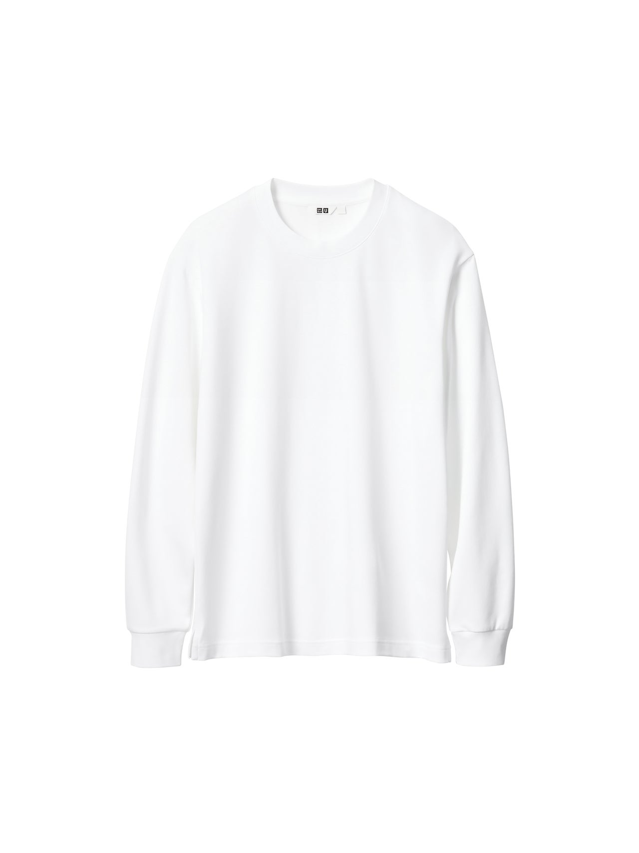 ユニクロ ユー2025年秋冬最新作のエアリズムコットンクルーネックTシャツのホワイト