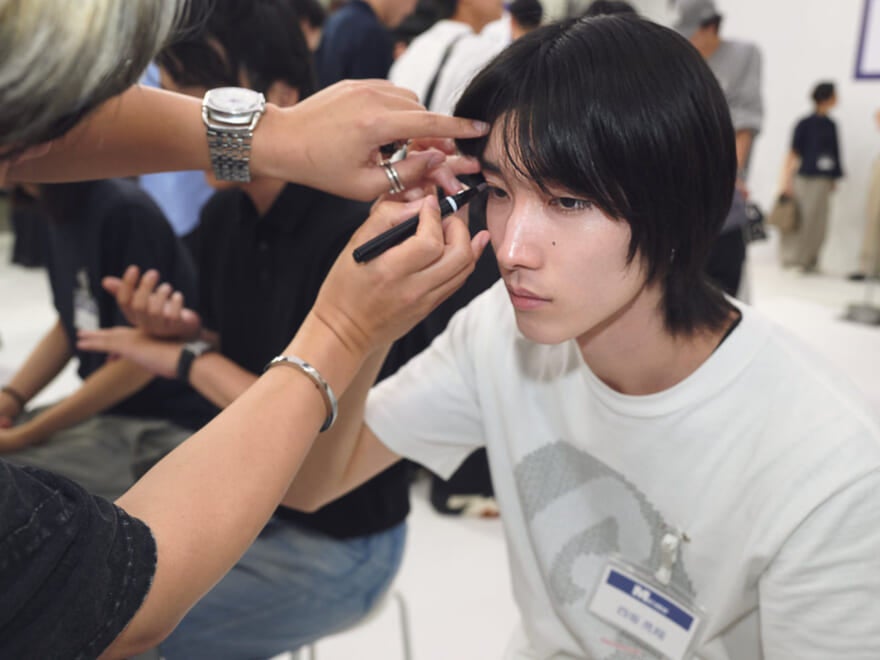 カネボウブースの様子 モデル四坂