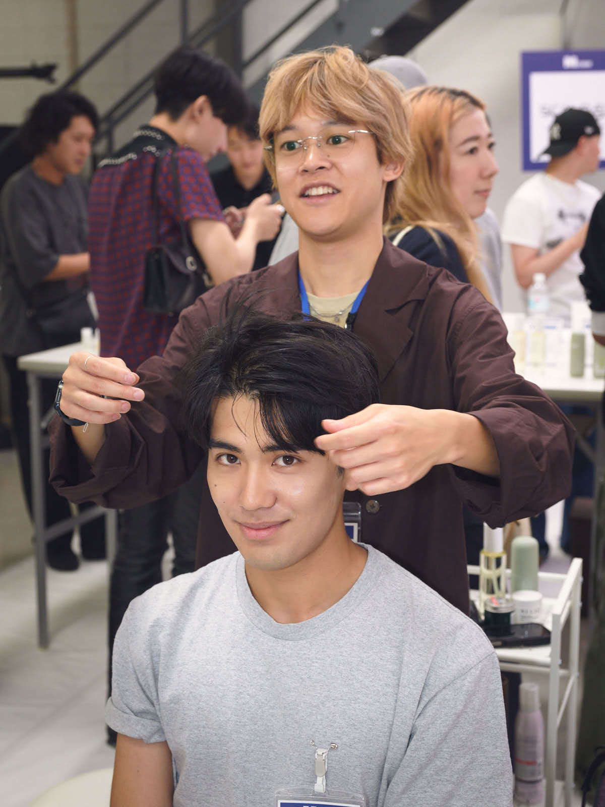 ヘアアレンジ体験ブース　モデル・稲井