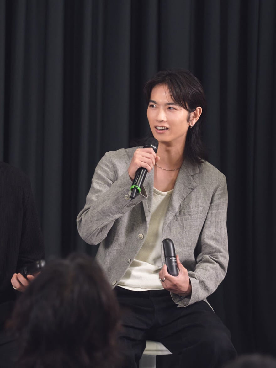 SHISEIDO MEN 美容大賞ステージの様子 深見光太
