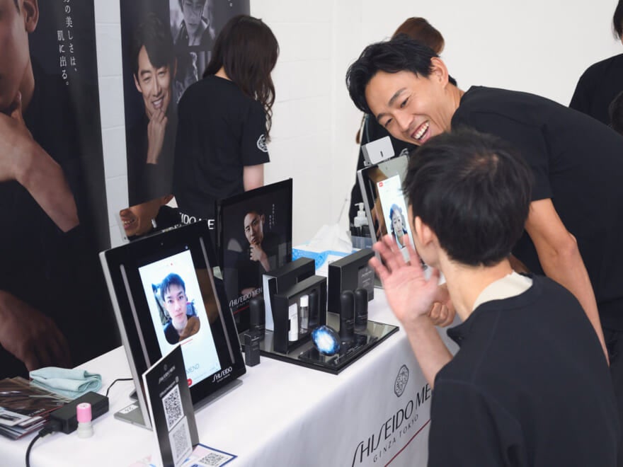 メンズノンノ美容大賞2025選考会イベント「SHISEIDO MEN」のブースの様子②