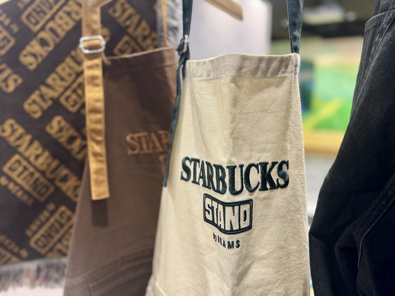 STARBUCKS STAND by BEAMS LOGO ユーティリティ エプロン
