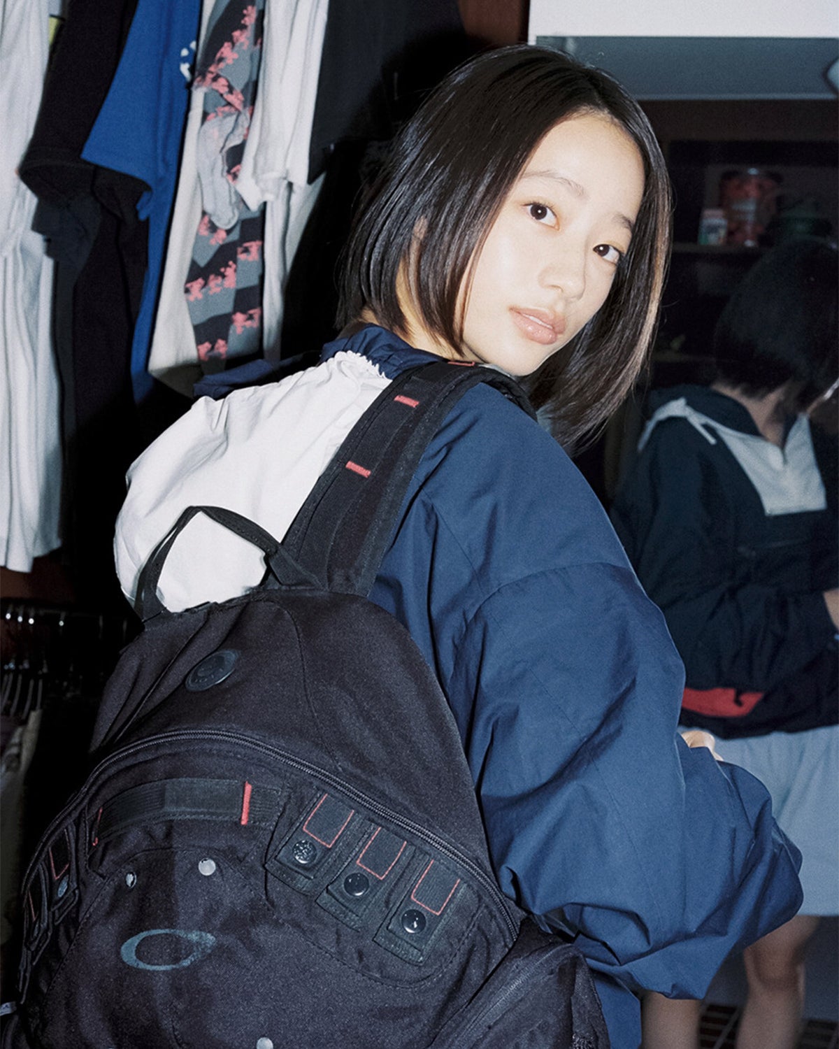 リュックをしょった池端杏慈