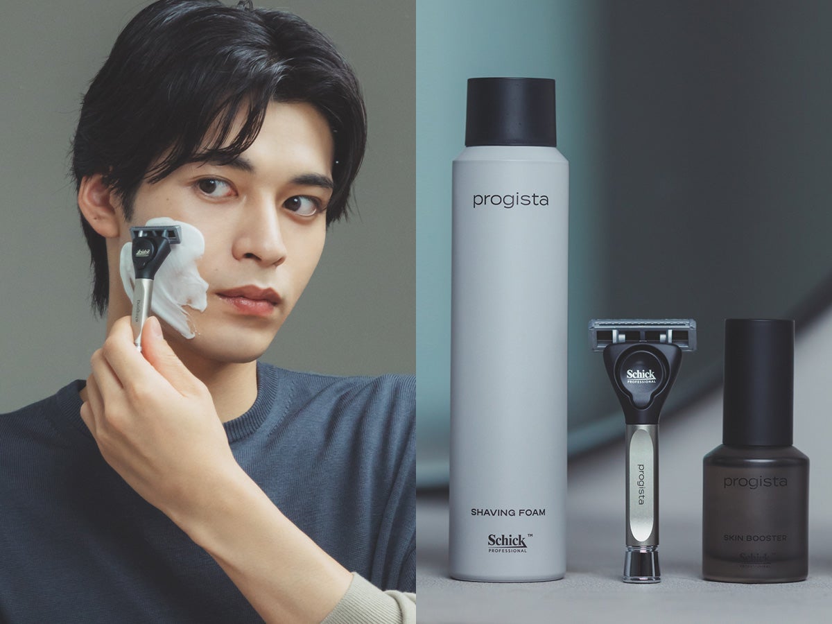 カミソリ負け知らずの肌へ。Schick「プロジスタ」なら、シェービングもスキンケアもワンルーティンで一気に完結！